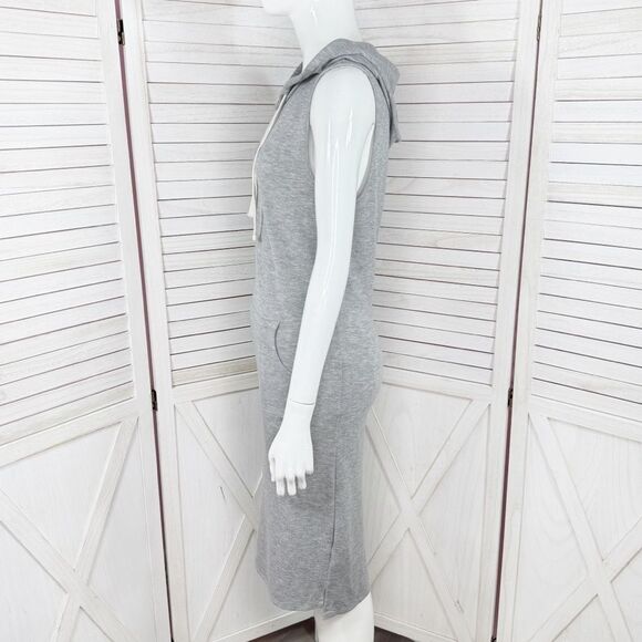Active USA Sleeveless Hoodie Sheath Dress Grey Small - Picture 2 of 12
